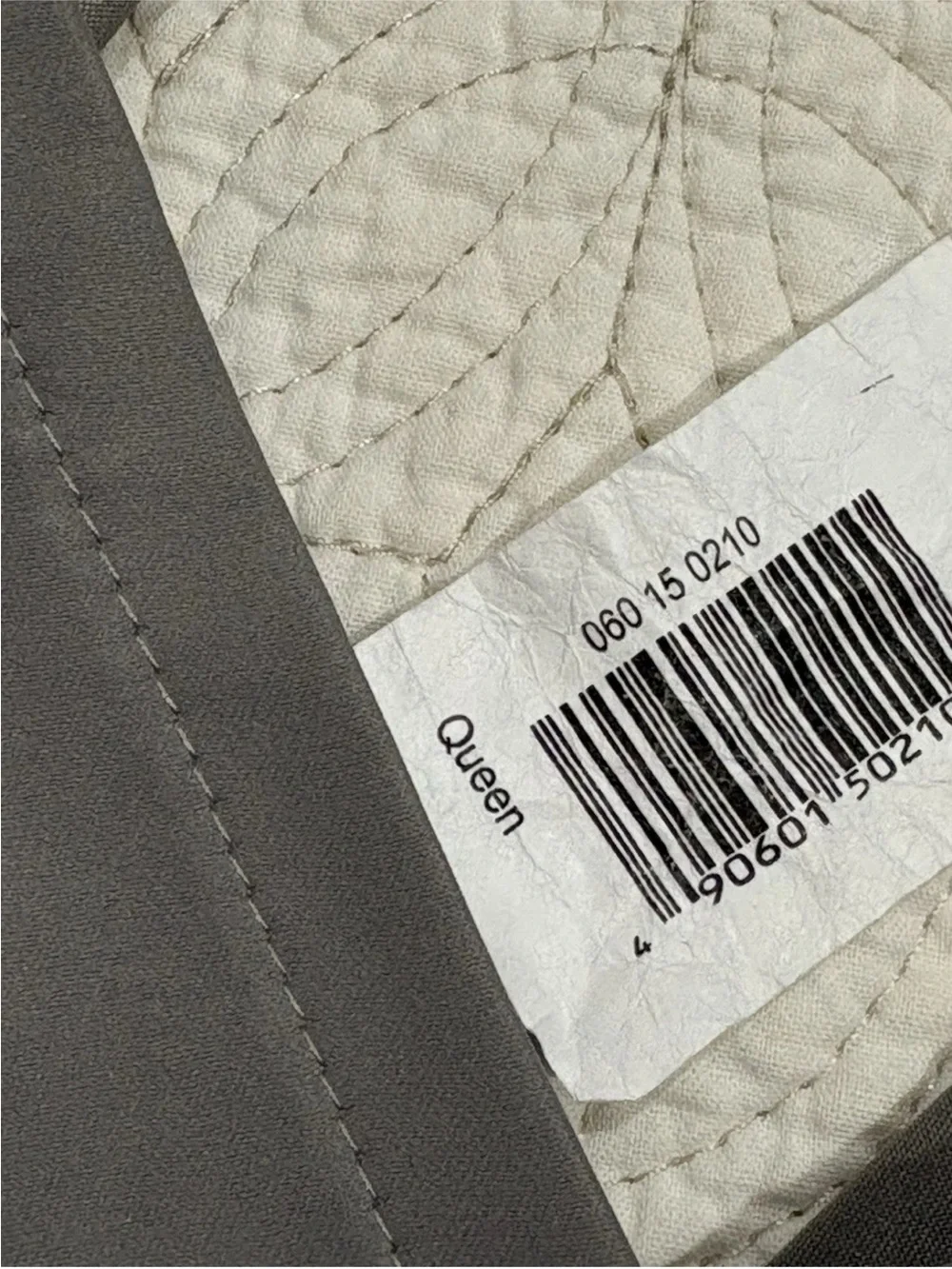 Pillow Sham Fieldcrest Luxury Set 2 Quilted Gray Cotton Queen